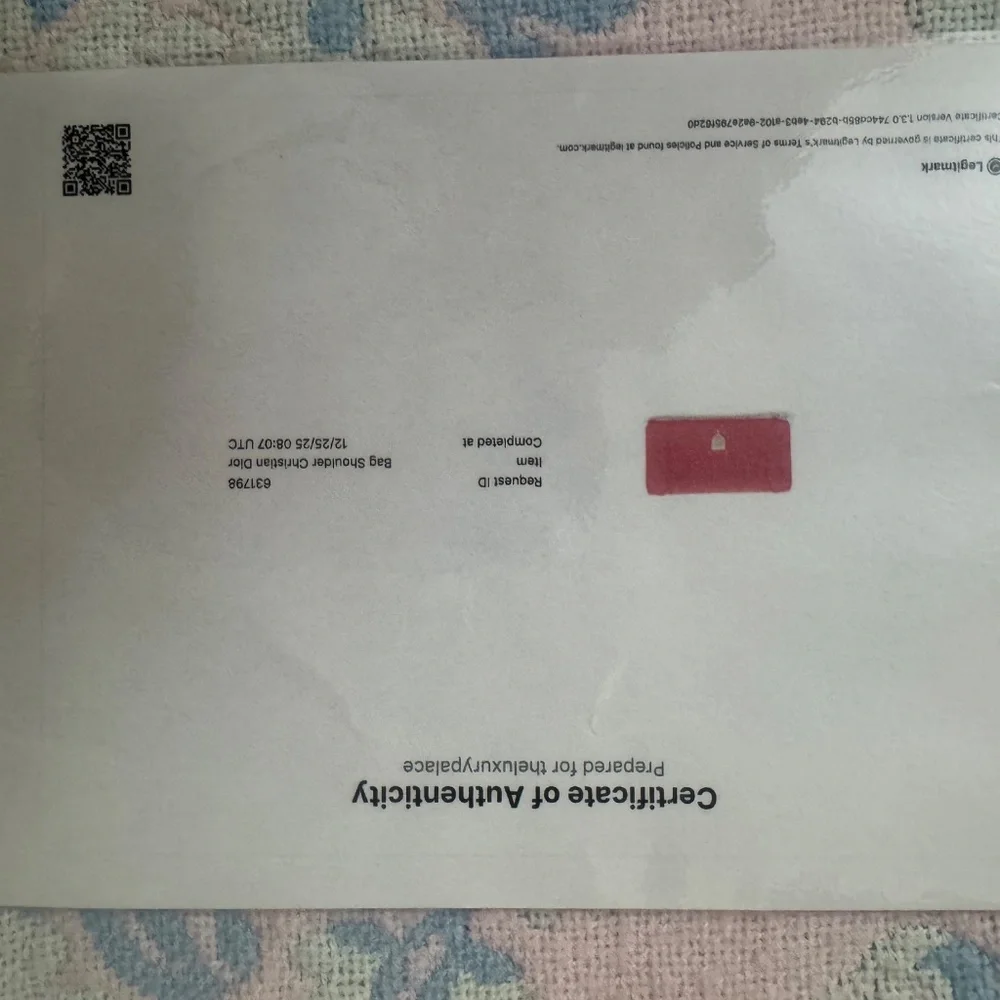 Authentic Christian Dior *Croisier* WOC Crossbody Bag Grained Calfskin Diorama - Picture 7 of 11